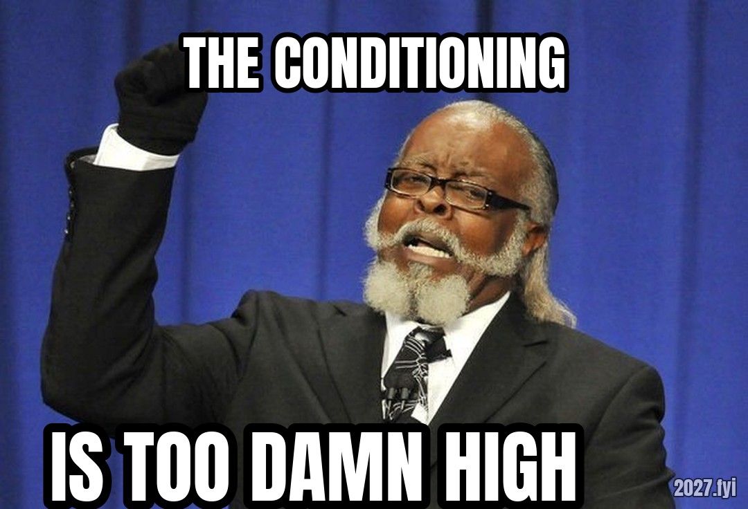 Jimmy McMillan raising a fist. THE CONDITIONING / IS TOO DAMN HIGH