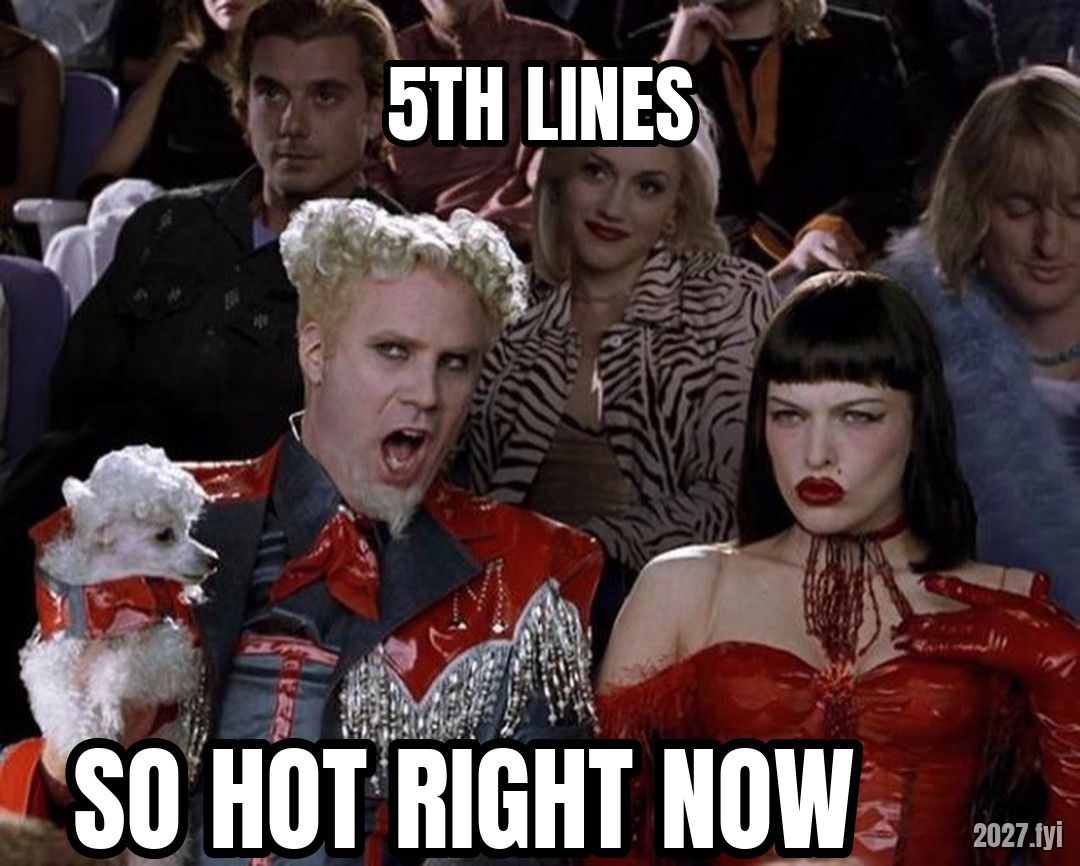 Mugatu at the fashion show. 5TH LINES / SO HOT RIGHT NOW