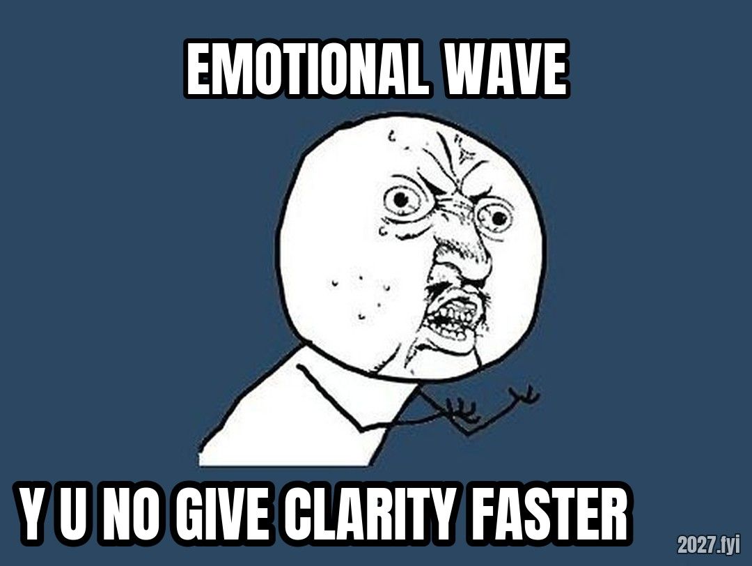 Y U NO guy shouting. EMOTIONAL WAVE / Y U NO GIVE CLARITY FASTER